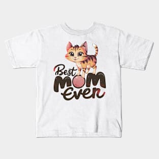 Best Mom Ever Kawaii Cats Kids T-Shirt